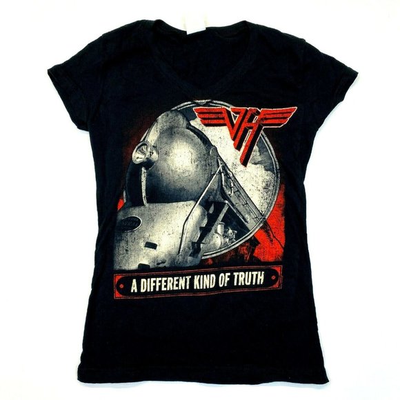 Van Halen Juniors A Different Kind Of Truth 2012 Tour Tee T-Shirt - Black - L - Picture 1 of 4